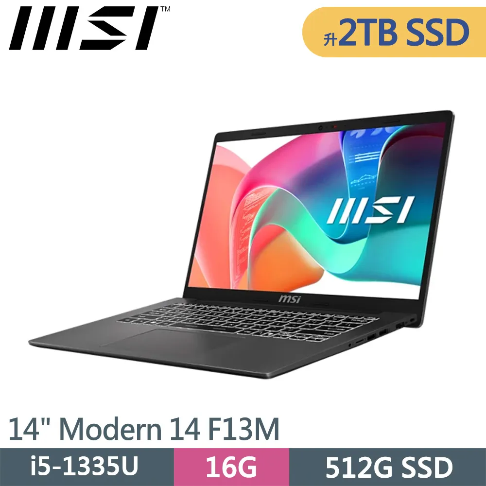 MSI微星 Modern 14 F13MG-201TW輕薄筆電(i5-1335U/16G/512G/14/FHD/W11 歷史價格詳細信息