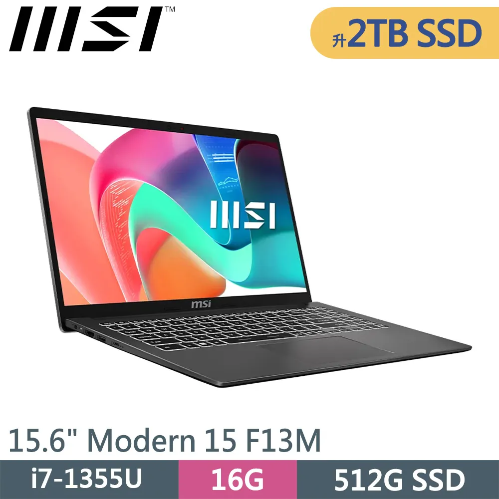 MSI 微星  Modern 15 F13MG-408TW都會銀(15.6"/i7-1355U/16G/512G SS 歷史價格詳細信息