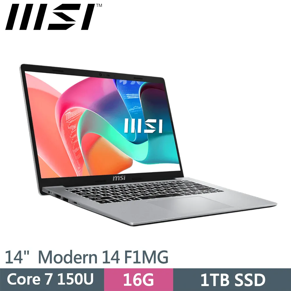 MSI 微星 Modern 14 F1MG-003TW 輕薄筆電(C7-150U/8G/1TB/14/FHD/W11) 歷史價格詳細信息