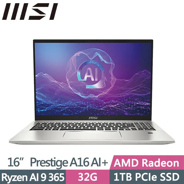 MSI Prestige A16 AI+ A3HMG-018TW(Ryzen AI 9 365/32G/4TB/16吋QHD+/W11)特仕 歷史價格詳細信息