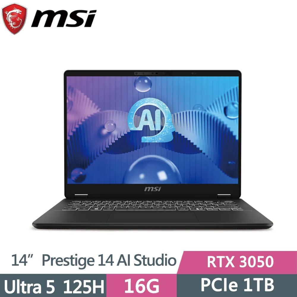 MSI 微星 Prestige 14 AI Studio C1UDXG-010TW(CU7 155H/16G+32G/2TB/RTX3050/Win11/14)特仕 歷史價格詳細信息