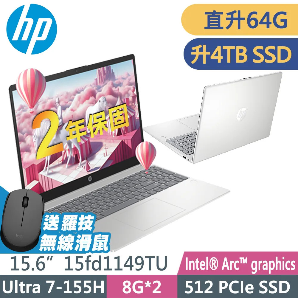 HP 15-fd1149TU 星河銀(Intel Core Ultra 7-155H/16G/512GB PCIe/W11/FHD/15.6) 歷史價格詳細信息