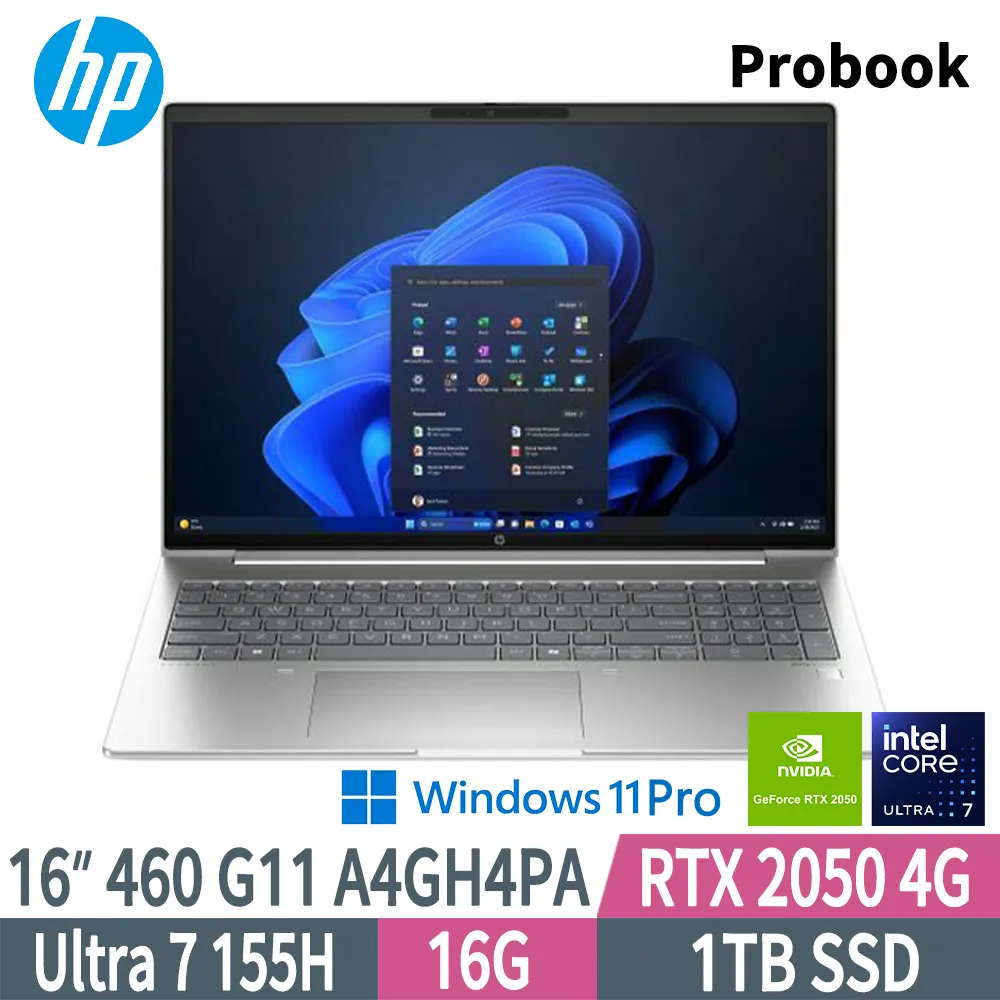 HP ProBook 460 G11/16/U5-125U/16G*1/512G SSD/W11P/333 商用筆記型電腦 A4GP9PA 歷史價格詳細信息