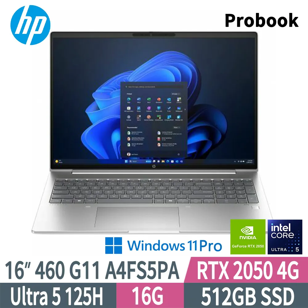 HP ProBook 460 G11/16/U5-125U/16G*1/512G SSD/W11P/333 商用筆記型電腦 A4GP9PA 歷史價格詳細信息