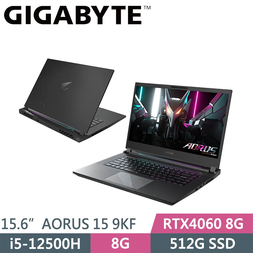 技嘉 AORUS 15 9KF-E3TW383SH-SP4 黑(i5-12500H/32G/512G+1TB SSD/RTX4060 8G/W11/15.6)特仕 歷史價格詳細信息