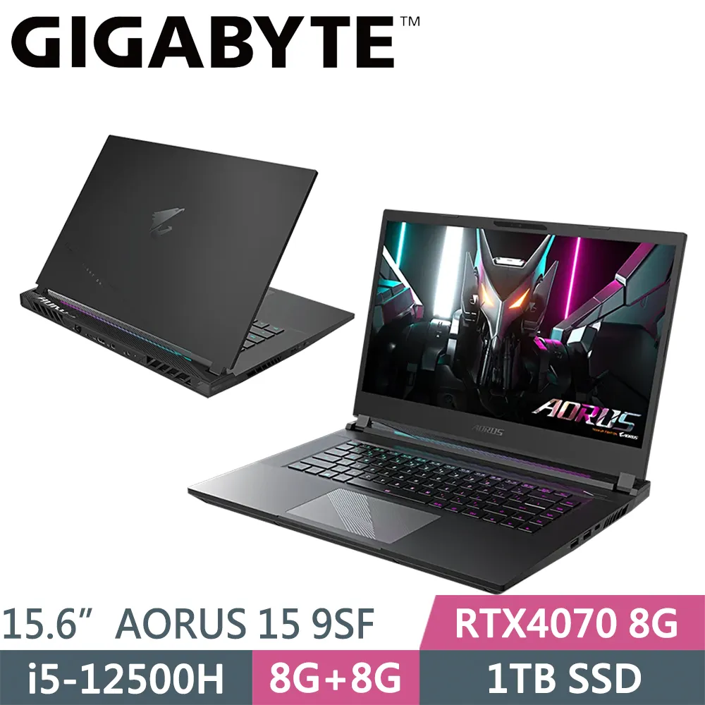 技嘉 AORUS 15 9SF-E3TW754SH-SP4 黑(i5-12500H/32G/1TB+1TB SSD/RTX4070 8G/W11/15.6)特仕 歷史價格詳細信息