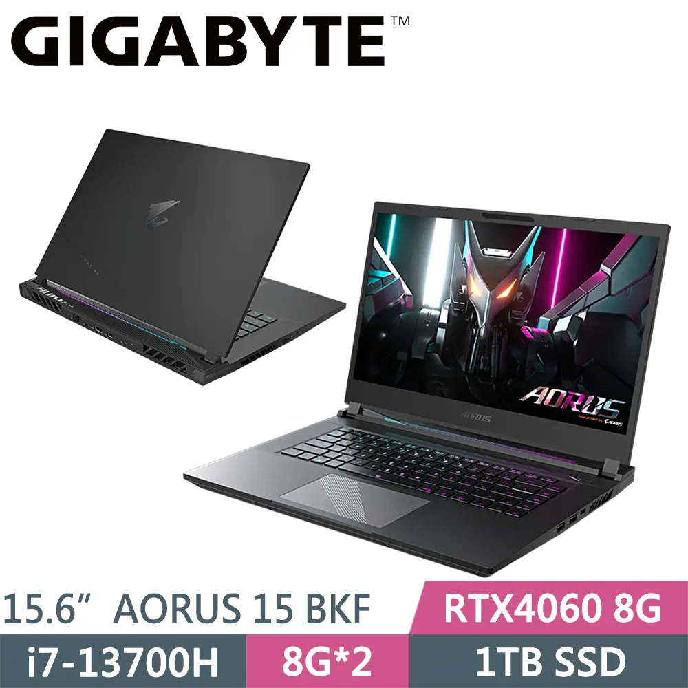 技嘉 AORUS 15 BKF-73TW754SH-SP4 黑(i7-13700H/32G/1TB+1TB SSD/RTX4060 8G/W11/15.6)特仕 歷史價格詳細信息