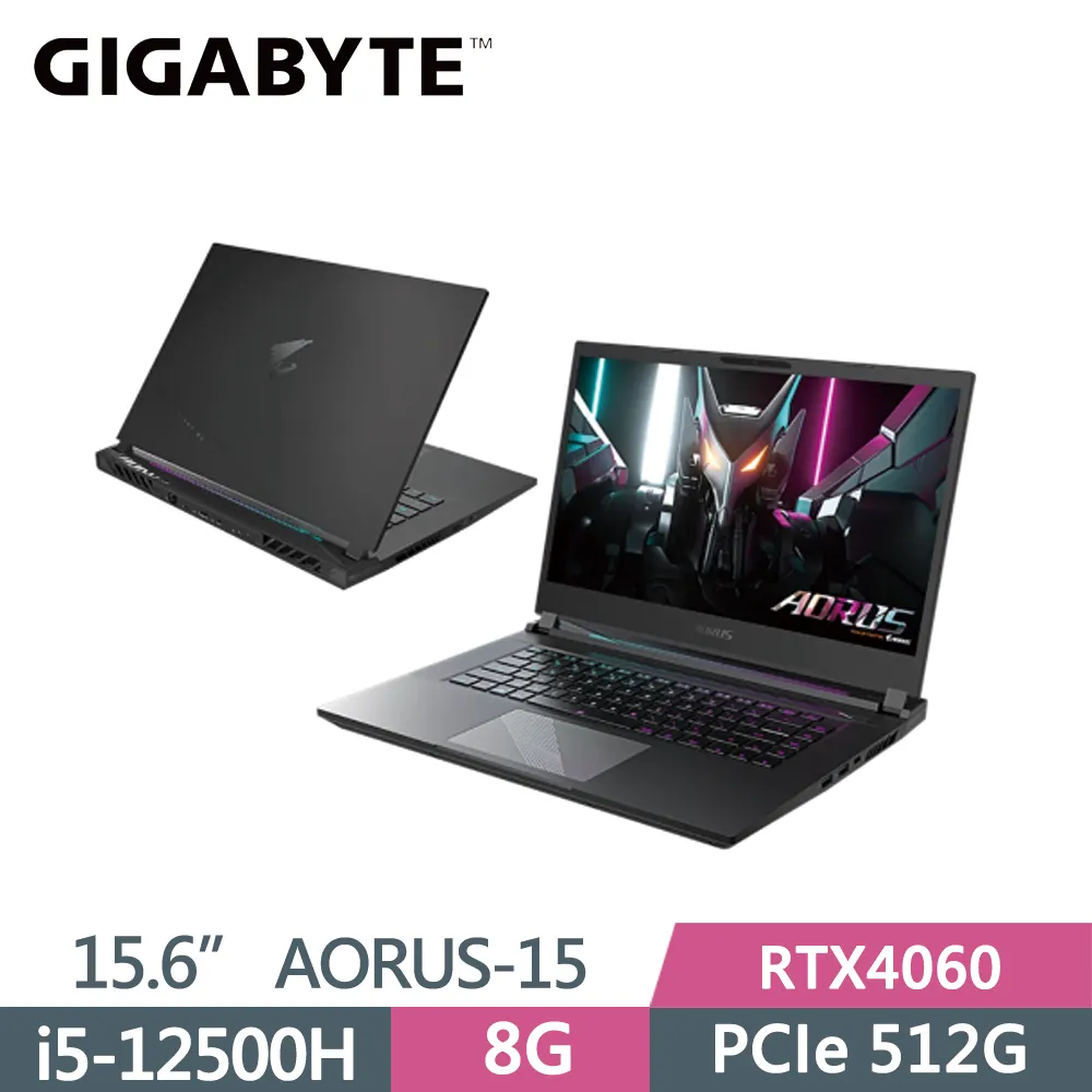 技嘉 AORUS 15 9KF-E3TW383SH-SP4 黑(i5-12500H/32G/512G+1TB SSD/RTX4060 8G/W11/15.6)特仕 歷史價格詳細信息