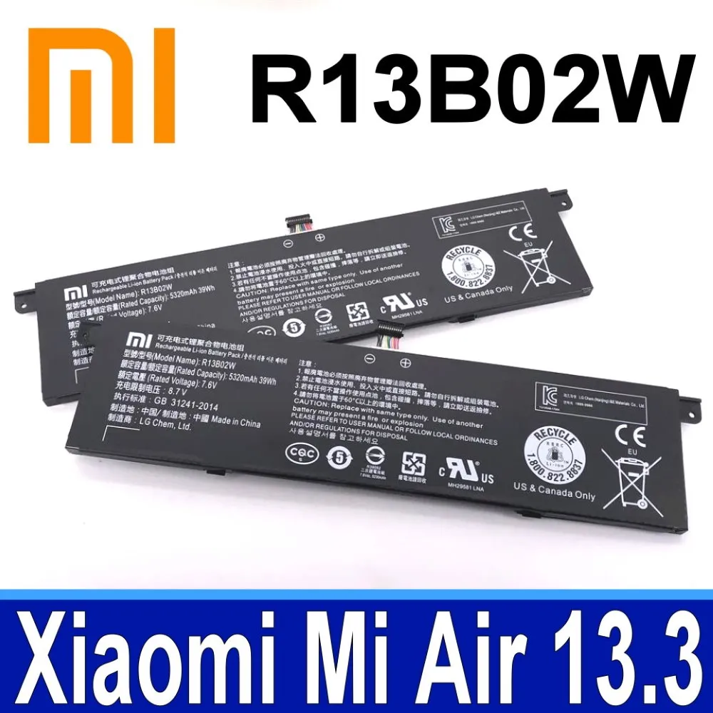 XiaoMi 小米 Air 13.3吋 R13B01W/02W 161301-01/FB/FC/01 全新原廠筆記本電池 歷史價格詳細信息