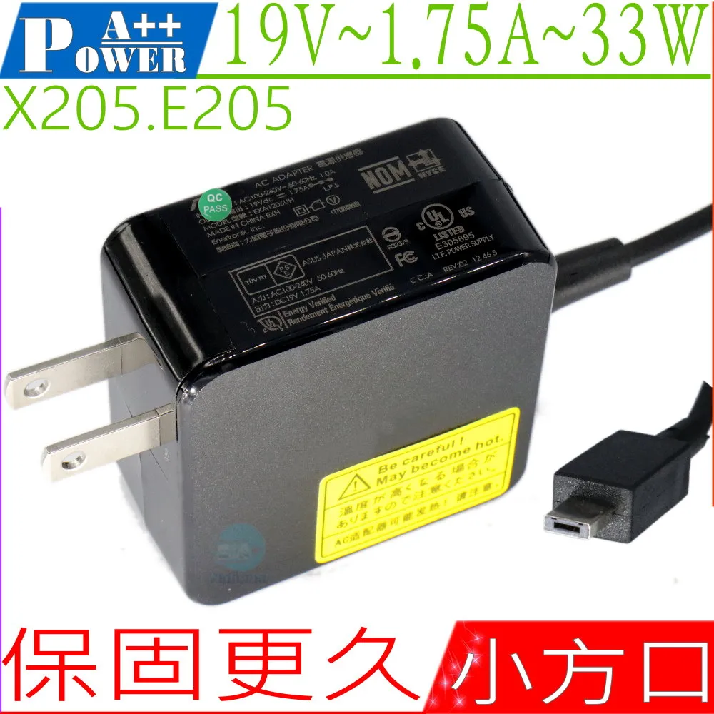 ASUS 華碩 19V 1.75A 33W 孔徑4.0*1.35mm 變壓器 充電器 交換式電源供應器 X202E 歷史價格詳細信息