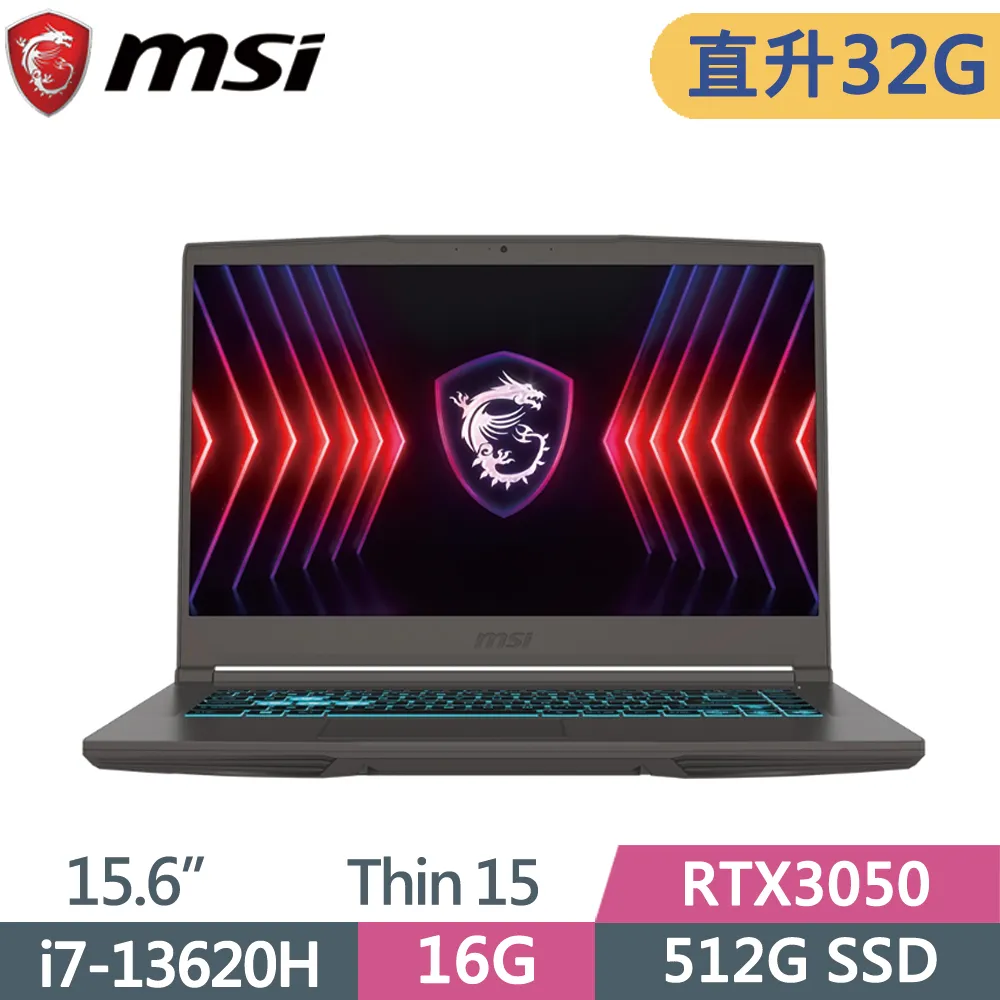 msi微星 Thin 15 B13UC-1418TW-SP4 灰(i7-13620H/16G+16G/1TB+1TB SSD/RTX3050/W11/15.6)特仕 歷史價格詳細信息