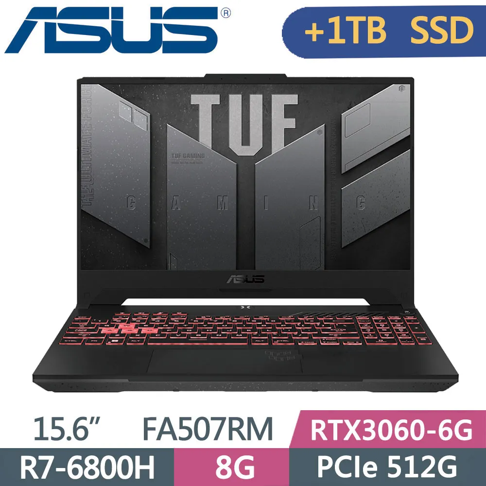 ASUS TUF FA507RM-0021B6800H 御鐵灰(R7-6800H/8G+8G/512G+512G SSD/RTX3060/W11/144Hz/15.6)特仕 歷史價格詳細信息