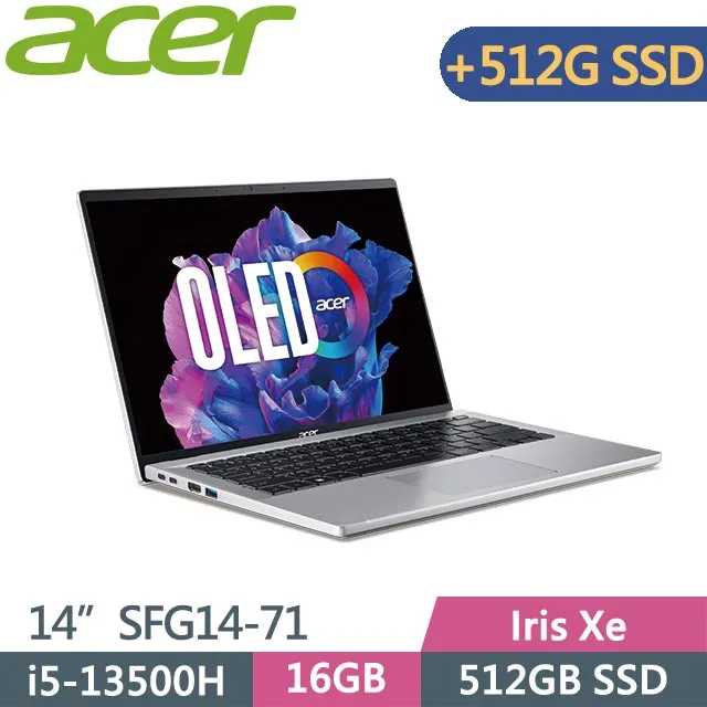 Acer Swift Go SFG14-71(i5-13500H/16G/512G/14吋/W11) 歷史價格詳細信息