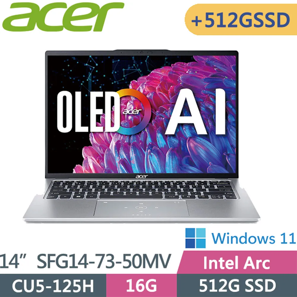 ACER Swift GO SFG14-73-50MV (CU5-125H/16G/512G+500G/W11/14)特仕 歷史價格詳細信息