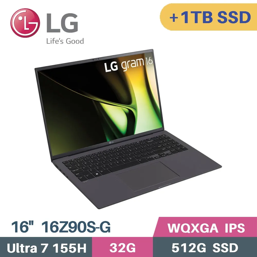LG gram 16Z90S-G.AD79C2 沉靜灰(Core Ultra 7 155H/32G/512G+500G SSD/W11/16)特仕 歷史價格詳細信息