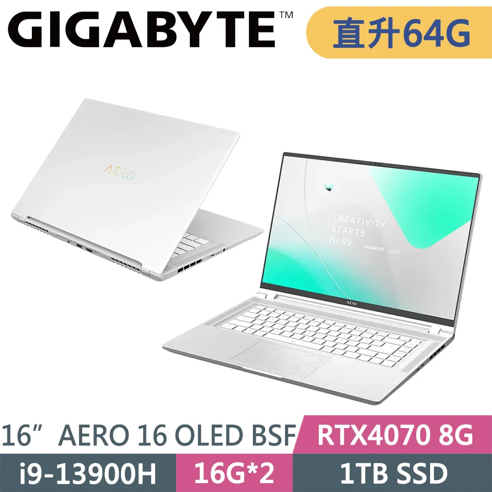 技嘉 AERO 16 OLED BSF-A3TW964SP-SP3 銀(i9-13900H/32G+32G/1TB SSD/RTX4070 8G/W11P/16)特仕 歷史價格詳細信息