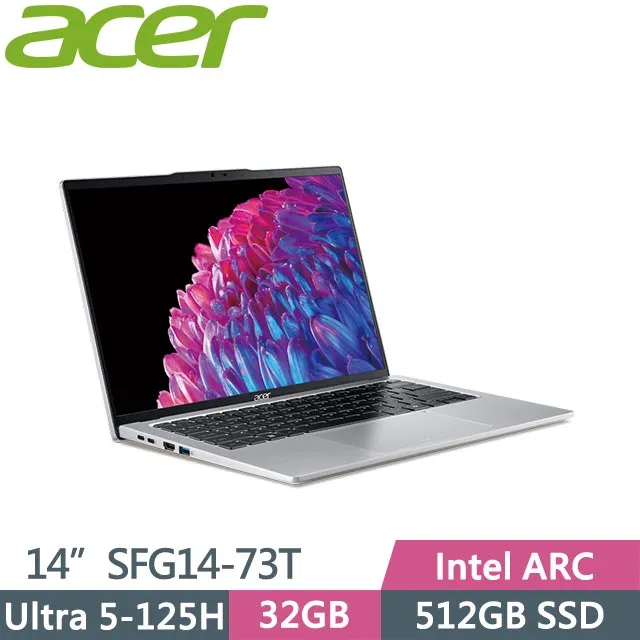 ACER Swift GO 14吋 AI文書效能輕薄筆電銀色 (Ultra 5 125H/16GB/512GB/W11/SFG14-73-50MV) 歷史價格詳細信息