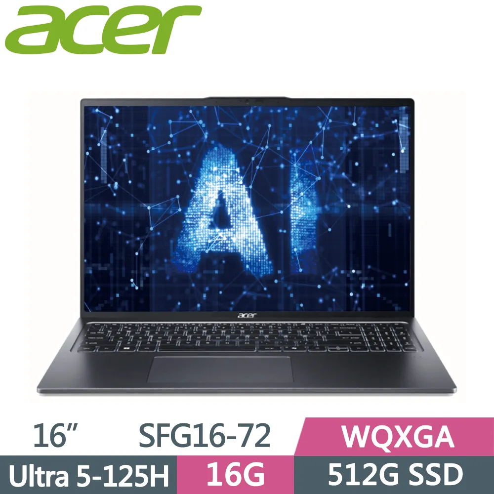 Acer Swift Go SFG16-72(Ultra 5 125H/32G/4.5TB/16吋/W11)特仕 歷史價格詳細信息