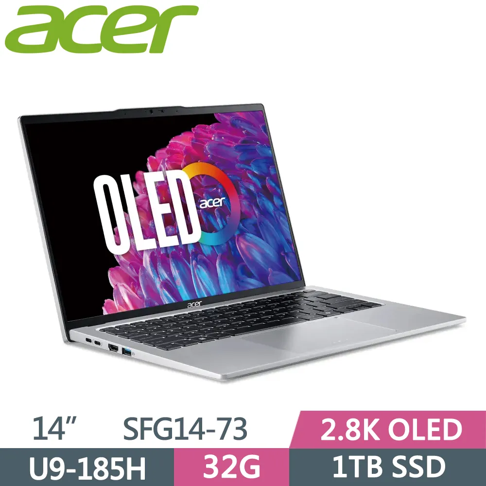 ACER Swift GO SFG14-73-9896 銀 (Core Ultra 9 185H/32G/1TB+2TB/W11/EVO/14)特仕 歷史價格詳細信息