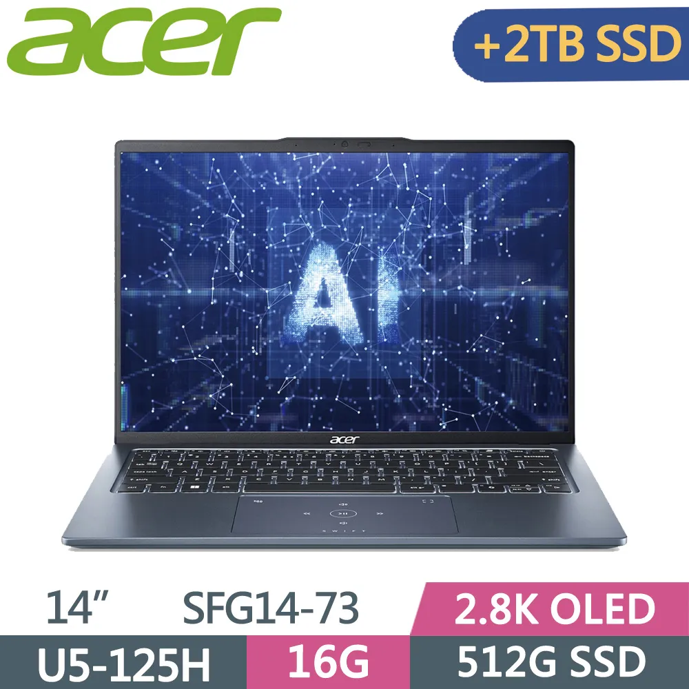 Acer Swift Go SFG14-73(Ultra 5 125H/16G/1TB/14吋/W11)特仕 歷史價格詳細信息
