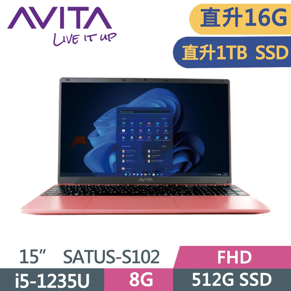 AVITA AVITA-SATUS-S102-NE15A1TWF56F-BKP  IPS I5-1235U 8G 512G 15'6吋 歷史價格詳細信息