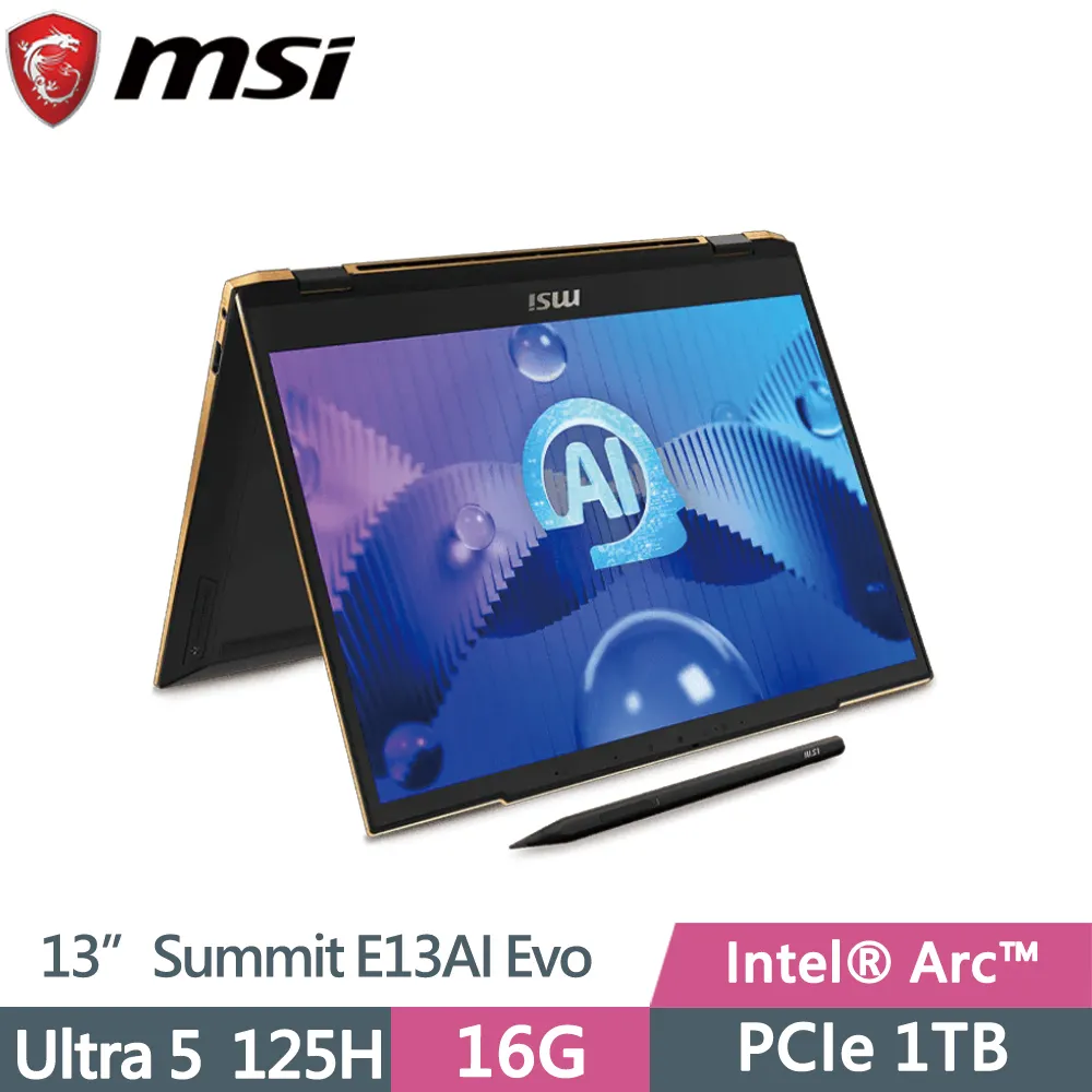 MSI 微星Summit E13 AI Evo 13.3吋 輕薄AI翻轉筆電黑色 (Ultra 5 125H/16GB/1TB/WIN11PRO/A1MTG-043TW) 歷史價格詳細信息