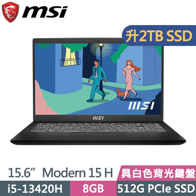 MSI Modern 15 H B13M-012TW 黑(i5-13420H/32G+32G/2TB SSD/15.6吋FHD/Win11)特仕 歷史價格詳細信息