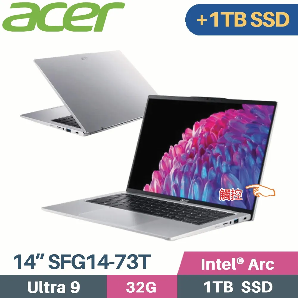 ACER Swift GO SFG14-73T-96UZ 銀(Ultra 9-185H/32G/1T+1T SSD/W11/WUXGA/14)特仕 歷史價格詳細信息