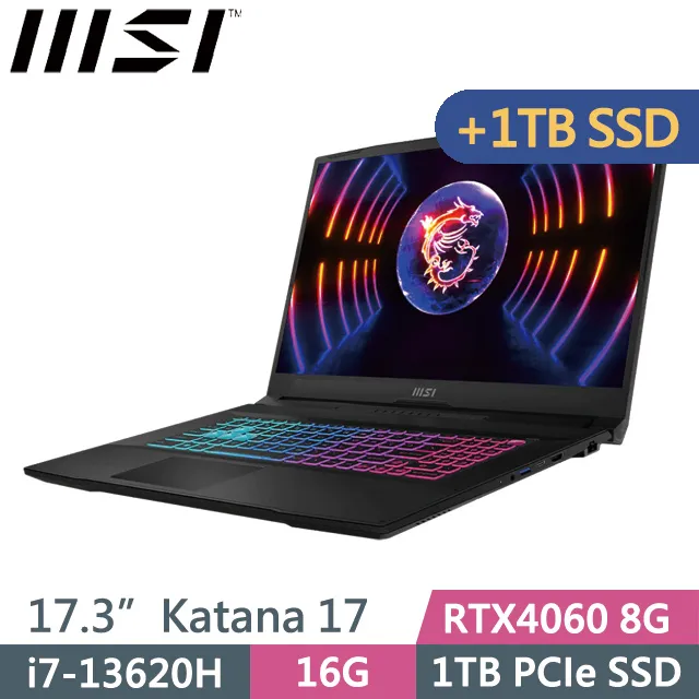 MSI Katana 17 B13VFK-089TW 歷史價格詳細信息