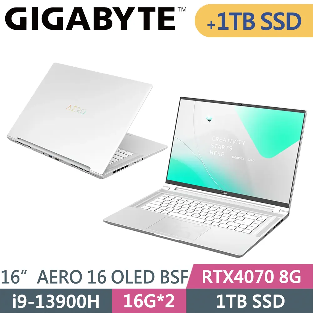 技嘉 AERO 16 OLED BSF-A3TW964SP-SP3 銀(i9-13900H/32G+32G/1TB SSD/RTX4070 8G/W11P/16)特仕 歷史價格詳細信息