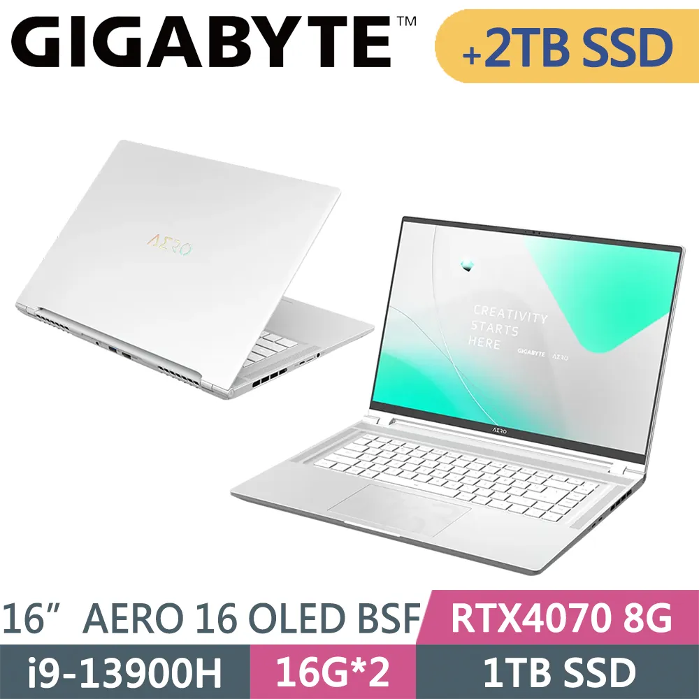 技嘉 AERO 16 OLED BSF-A3TW964SP-SP3 銀(i9-13900H/32G+32G/1TB SSD/RTX4070 8G/W11P/16)特仕 歷史價格詳細信息