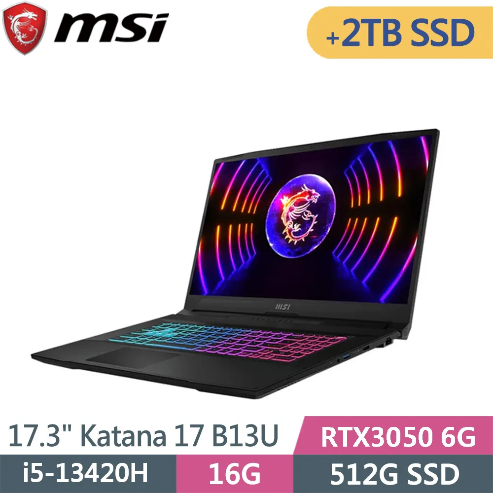 MSI 微星 Katana 17 B13UDXK-1418TW 黑(i5-13420H/16G+32G/512G+2TB/RTX3050/W11/17.3)特仕筆電 歷史價格詳細信息