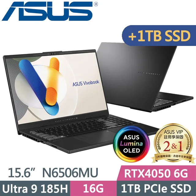 ASUS N6506MV-0022G185H(Ultra 9 185H/16G/1TB SSD/RTX4060 8G/15.6吋3K/Win11) 歷史價格詳細信息