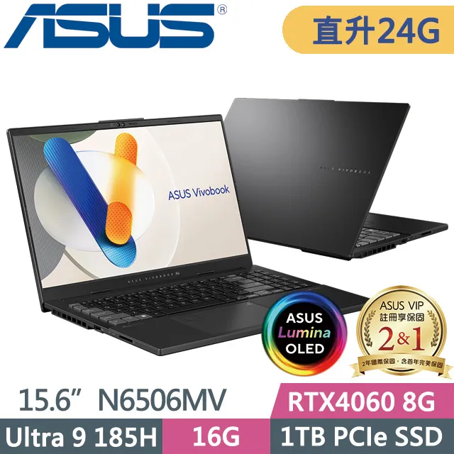 ASUS N6506MV-0022G185H(Ultra 9 185H/16G/1TB SSD/RTX4060 8G/15.6吋3K/Win11) 歷史價格詳細信息