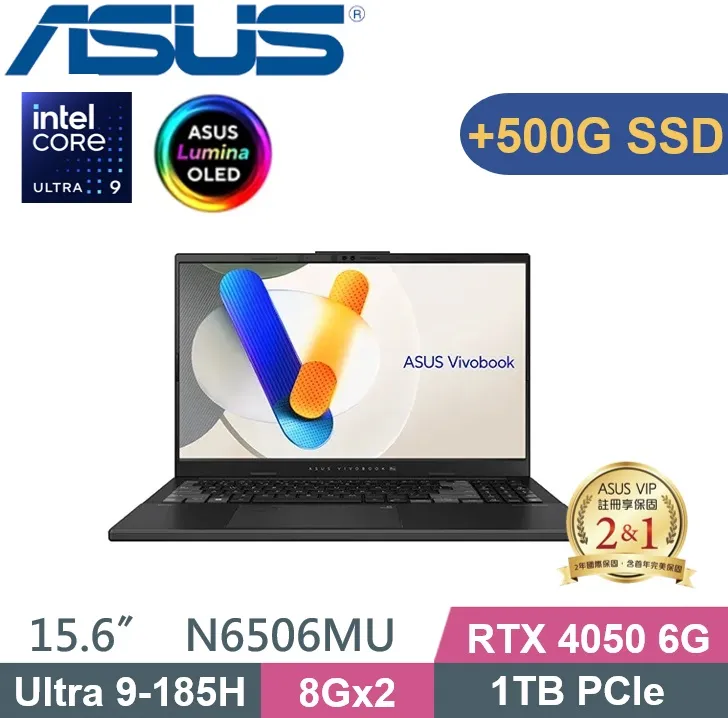 ASUS N6506MU-0022G185H (Ultra 9H/16G/1TB SSD/15.6吋/RTX4050/W11) 歷史價格詳細信息