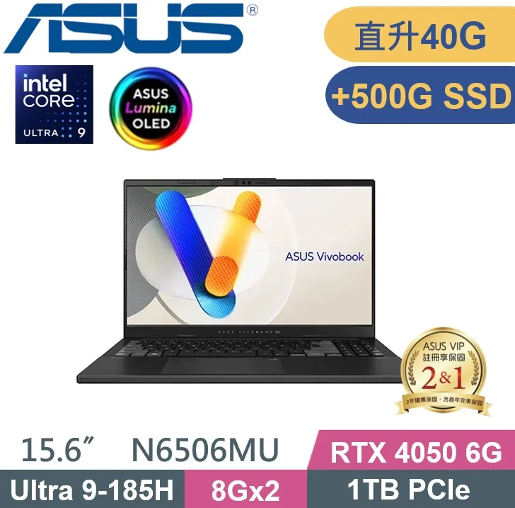 ASUS N6506MU-0022G185H (Ultra 9H/16G/1TB SSD/15.6吋/RTX4050/W11) 歷史價格詳細信息