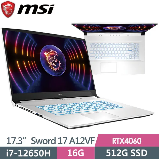 msi  Sword 17 A12VF intel i7- 12650H / RTX 4060 8GB  12代獨顯筆電 歷史價格詳細信息