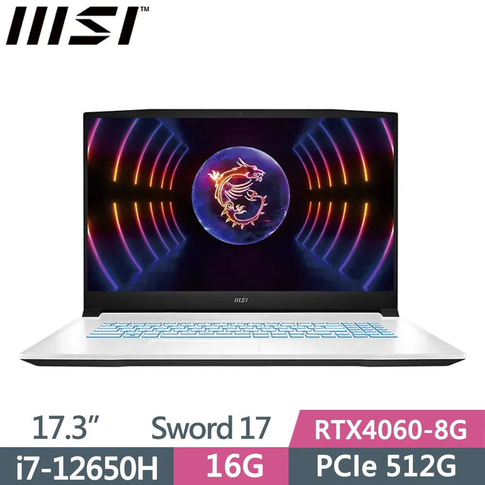 MSI 微星 Sword 17 A12VF-059TW 白 17.3 電競筆電 i7-12650H/RTX4060-8G 歷史價格詳細信息