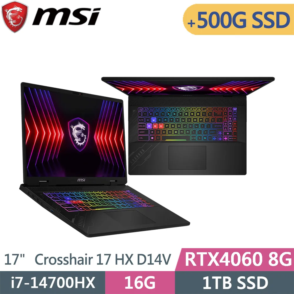MSI Crosshair 17 HX D14VFKG-063TW i7-14700HX/RTX4060/17吋 歷史價格詳細信息