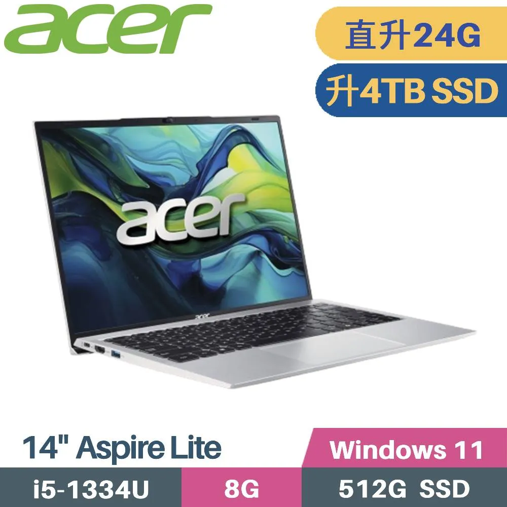 ACER Aspire Lite 14 AL14-52M-54QL 銀 (i5-1334U/8G/512GB/Win11/14吋) 筆電 歷史價格詳細信息