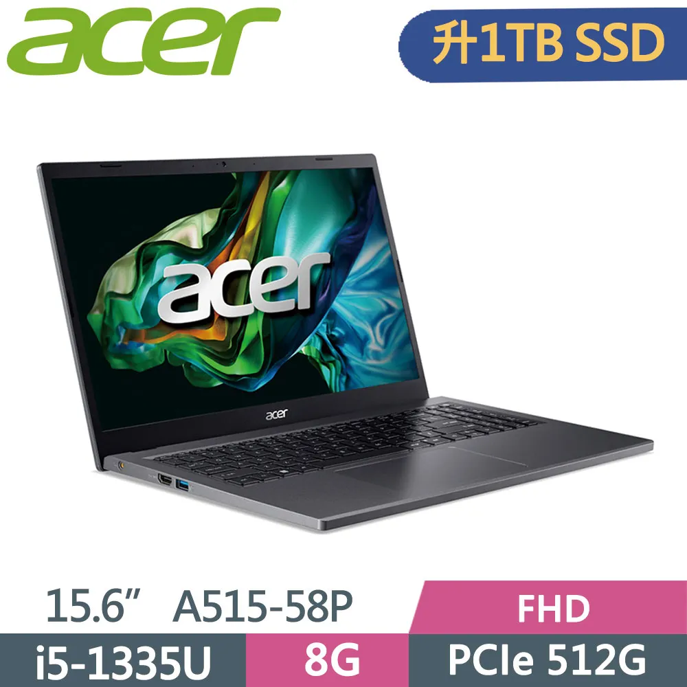 ACER Aspire 5 A515-58P-599T 灰(i5-1335U/8G/512G PCIe/W11/FHD/15.6) 歷史價格詳細信息