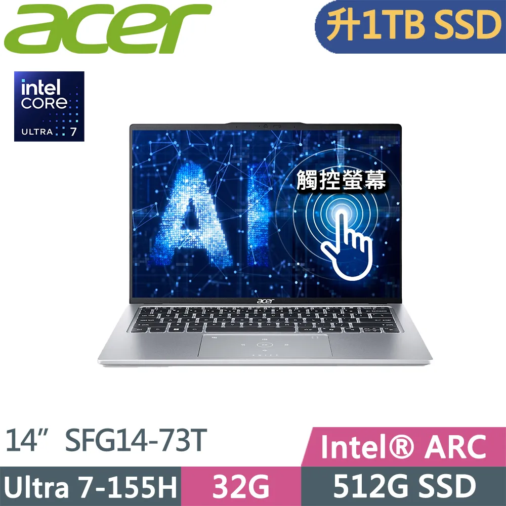 ACER Swift GO SFG14-73T-79BT 銀(Ultra 7 155H/32G/512G PCIe/W11/WUXGA/14) 歷史價格詳細信息