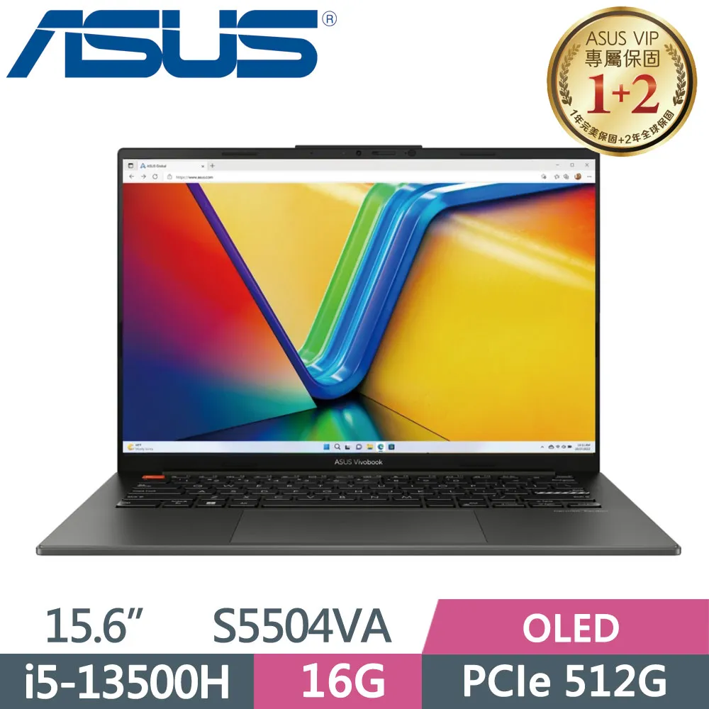 ASUS Vivobook S15 OLED S5504VA-0132K13500H 午夜黑(i5-13500H/16G/512G PCIe/W11/2.8K/OLED/15.6) 歷史價格詳細信息