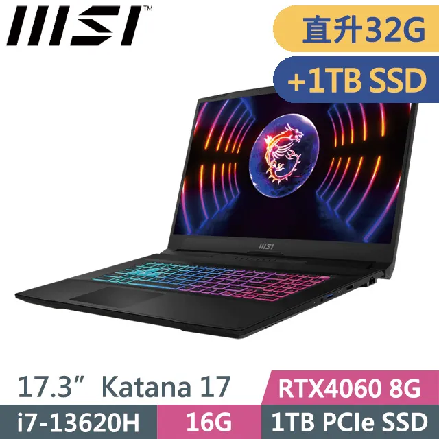 MSI Katana 17 B13VFK-089TW 歷史價格詳細信息