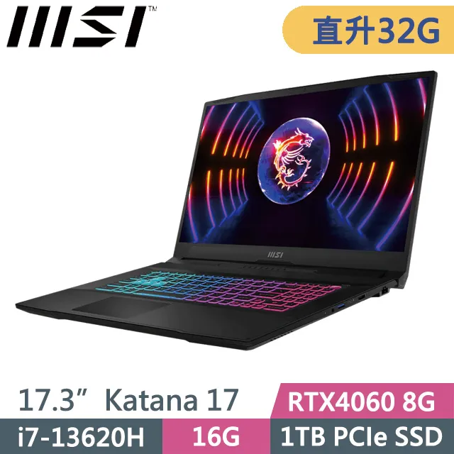 MSI Katana 17 B13VFK-089TW 歷史價格詳細信息