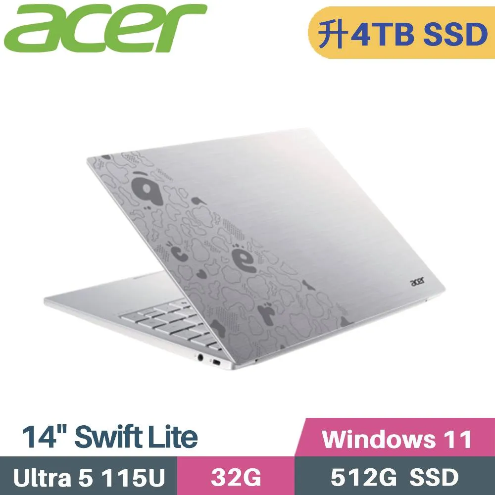 ACER Swift Lite 16吋 AI文書效能筆電銀色(Ultra 7 115U/32GB/512GB/W11/SFL16-51M-74W7) 歷史價格詳細信息