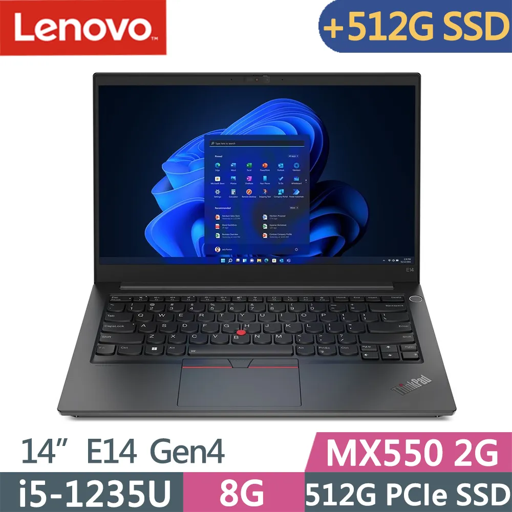 Lenovo ThinkPad E14 Gen4(i5-1240P/8G+16G/512G+512G/FHD/IPS/W11/14吋/升級三年保固)特仕 歷史價格詳細信息