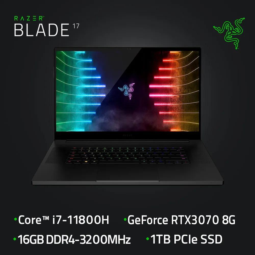 Razer Blade 17吋 黑色電競筆電(i7-11800H/16G/RTX3070 8G/1TB PCIe/360Hz/W10/FHD/17.3) 價格比較,價格查詢,歷史價格詳細信息