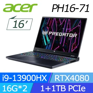 【M365組】ACER Predator PHN16-71-7121 黑(i7-13700HX/16G/RTX4050/512G PCIe/W11/WUXGA/16) 歷史價格詳細信息