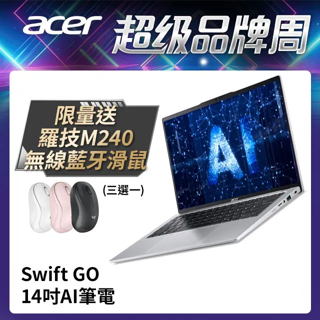 acer 宏碁 Swift Go SFG14-73-53HY銀(14"/Ultra 5 125H/16G/512G S 歷史價格詳細信息